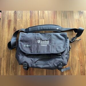 Timbuk2 classic messenger bag small black Stanford medicine pediatrics